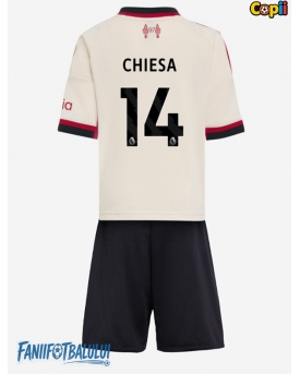 Liverpool Federico Chiesa #14 Echipament de Fotbal Replică 2025-26 Copii Deplasare (+ Șorturi)